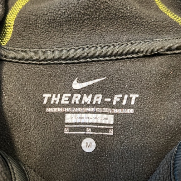 Nike Therma-Fit Hoodie, Hooded Sweatshirt, Jacket, Olive Green, Size M - Picture 5 of 9